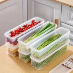 4 Pcs Long Rectangular Food Storage Containers