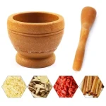 Kitchen Small Cooking Tools Resin Mortar Pestle Set - Image 6